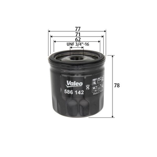 &Ouml;lfilter Valeo 586142 f&uuml;r Audi Seat Skoda VW Vag Cupra