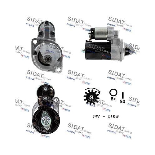 Starter Sidat S12BH0078 for Khd Lombardini