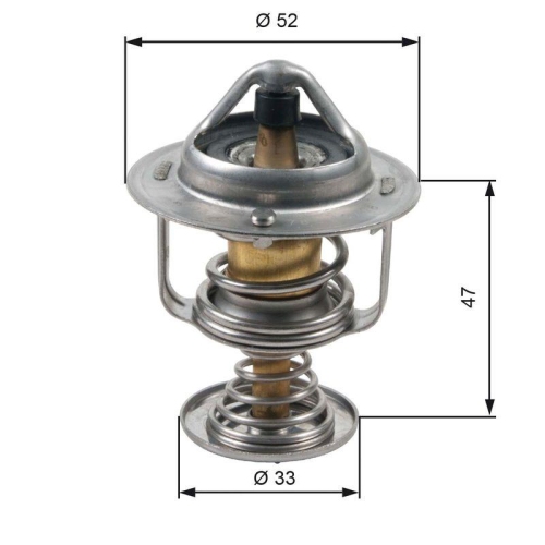 Thermostat K&uuml;hlmittel Gates TH30580G1 f&uuml;r Citro&euml;n Daihatsu Peugeot Toyota Kia