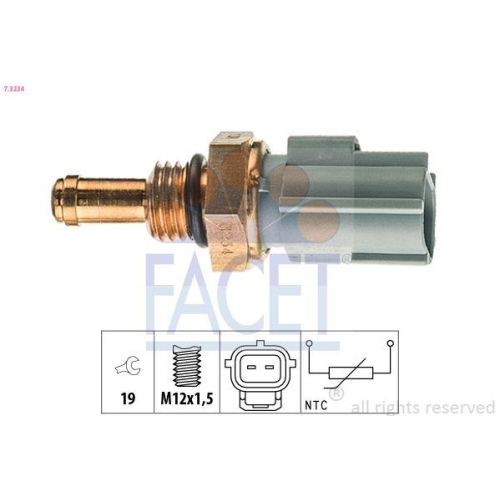 Sensor Kraftstofftemperatur Facet 7.3234 Made In Italy - Oe Equivalent f&uuml;r Ford