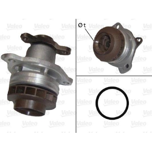 Wasserpumpe Motork&uuml;hlung Valeo 506902 f&uuml;r Nissan Opel Renault Vauxhall