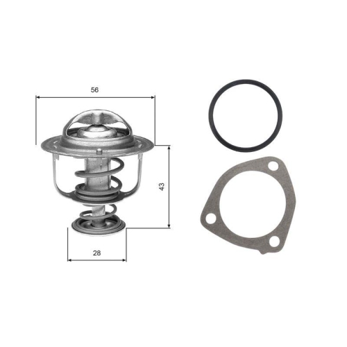 Thermostat K&uuml;hlmittel Gates TH31276G1 f&uuml;r Dodge Mitsubishi Nissan