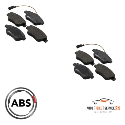 Kit Bremsbel&auml;ge vorne + hinten f&uuml;r AUDI A6 VW PASSAT (3C5) (3C2) (357)