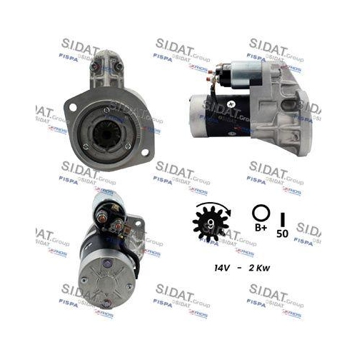 Starter Sidat S12HT0034 f&uuml;r Nissan Hitachi