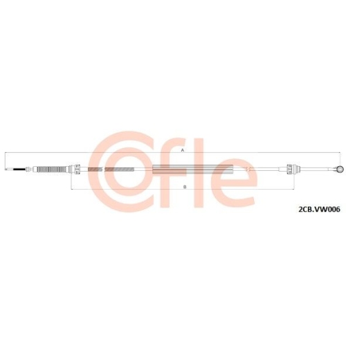 Cable Pull Manual Transmission Cofle 2CB.VK006 for Audi Seat Skoda VW Vag