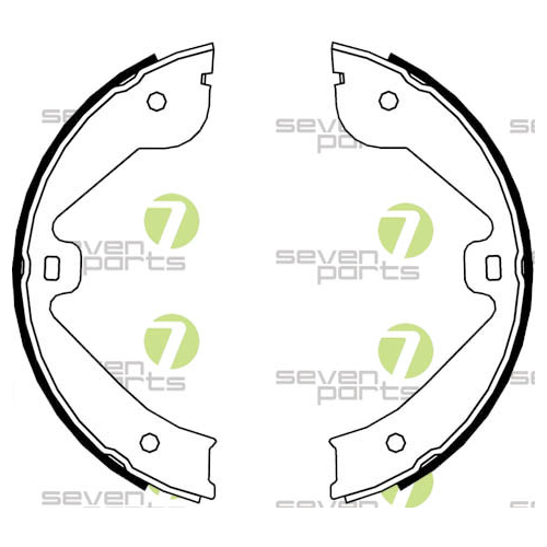 Bremsbackensatz 7 Seven Parts SVG10824 für Hinterachse