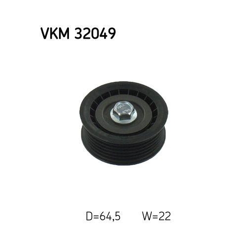 Umlenk /f&uuml;hrungsrolle Keilrippenriemen Skf VKM 32049 f&uuml;r Alfa Romeo Fiat Ford