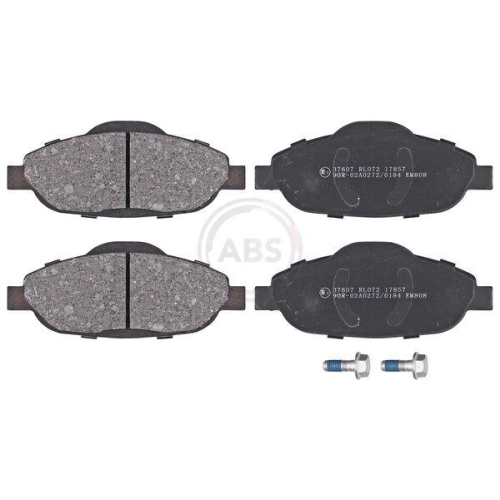 Bremsbelagsatz Scheibenbremse A.b.s. 37607 f&uuml;r Peugeot Vorderachse