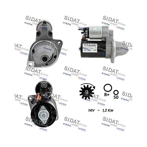 Starter Sidat S12BH0091A2 f&uuml;r Bmw