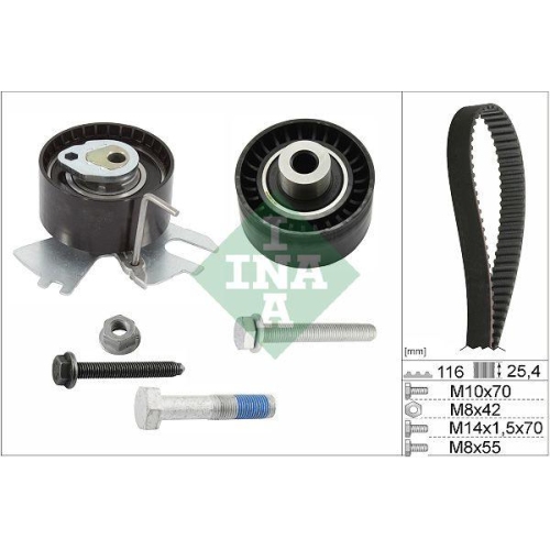 Zahnriemensatz Schaeffler Ina 530 0558 10 f&uuml;r Citro&euml;n Fiat Ford Peugeot Toyota