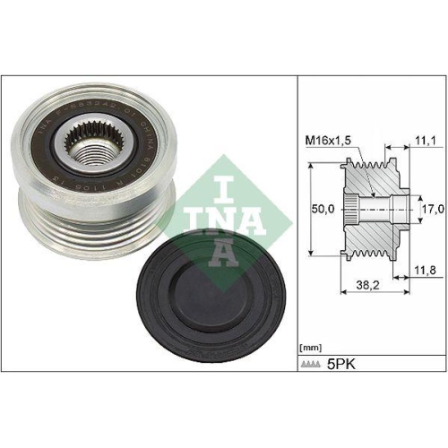 Generatorfreilauf Schaeffler Ina 535 0337 10 f&uuml;r Ssangyong