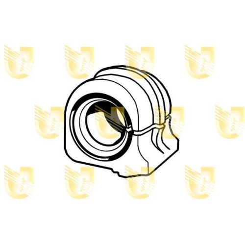 Lagerbuchse Stabilisator Unigom 391760 f&uuml;r Peugeot Vorderachse Links
