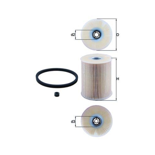 Kraftstofffilter Mahle KX 231D für Gmc Opel Saab Vauxhall Chevrolet