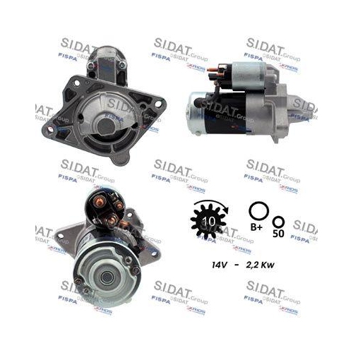 Starter Sidat S12MH0021 f&uuml;r Nissan Renault