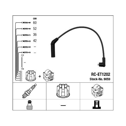 Zündleitungssatz Ngk 9059 für Toyota Lexus