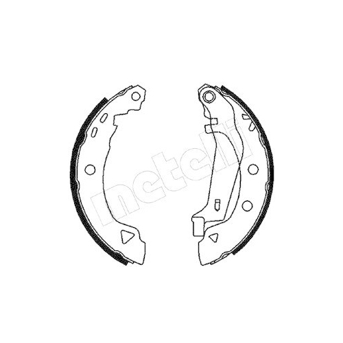 Bremsbackensatz Metelli 53-0346Y f&uuml;r Hinterachse