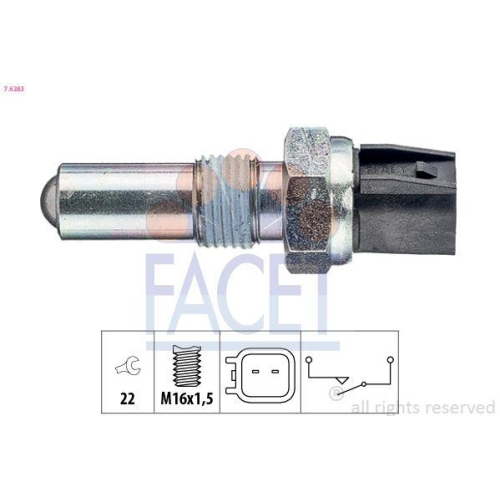 Schalter R&uuml;ckfahrleuchte Facet 7.6283 Made In Italy - Oe Equivalent f&uuml;r Ford