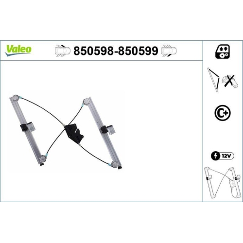 Fensterheber Valeo 850598 f&uuml;r Seat Vorne Links