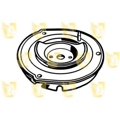 Federbeinstützlager Unigom 391764 für Peugeot Vorderachse Links