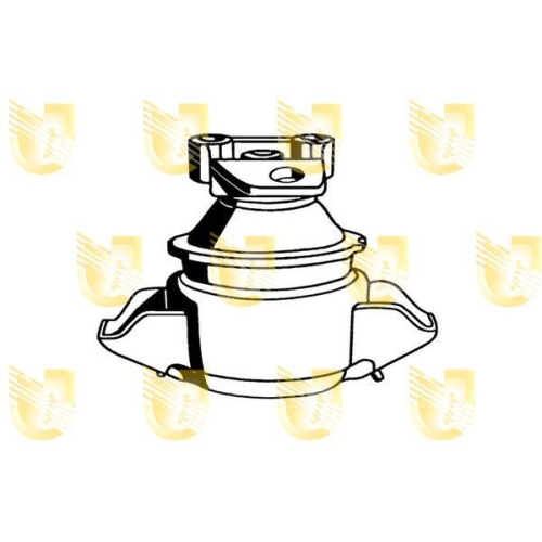 Lagerung Motor Unigom 396819 für Seat VW Hinten Vorne Rechts