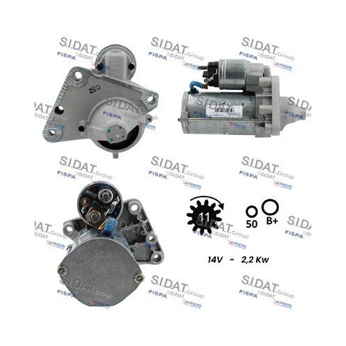 Starter Sidat S12VA0153 f&uuml;r Bmw Citro&euml;n Peugeot Citro&euml;n/peugeot
