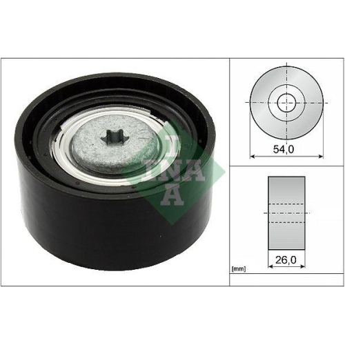 Umlenk /f&uuml;hrungsrolle Keilrippenriemen Schaeffler Ina 532 0672 10 f&uuml;r