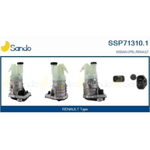 Hydraulikpumpe Lenkung Sando SSP71310.1 f&uuml;r Opel Renault