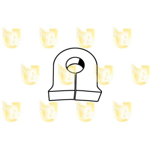 Lagerbuchse Stabilisator Unigom 391793 für Renault Vorderachse Links