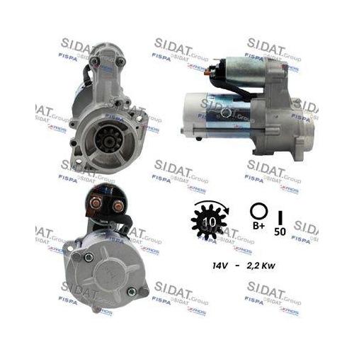 Starter Sidat S12VA0174 f&uuml;r Hyundai Kia
