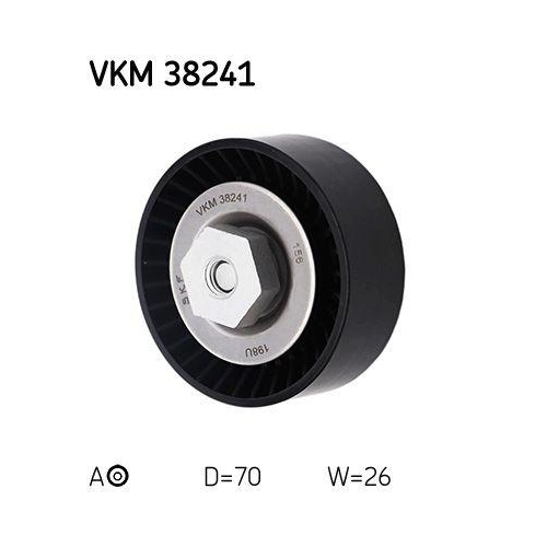 Riemenspanner Keilrippenriemen Skf VKM 38241 für Bmw Mitte Unten Vorne