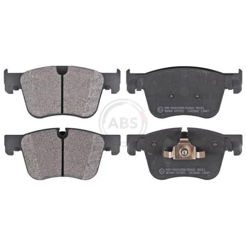 Bremsbelagsatz Scheibenbremse A.b.s. 35021 f&uuml;r Citro&euml;n Peugeot Vorderachse