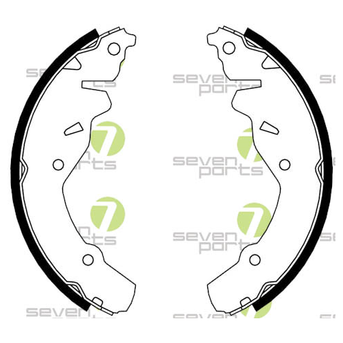 Bremsbackensatz 7 Seven Parts SVG10842 für Hinterachse