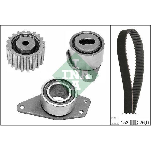 Zahnriemensatz Schaeffler Ina 530 0038 10 f&uuml;r Renault Volvo Dacia