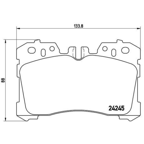 Bremsbelagsatz Scheibenbremse Brembo P83075 Prime Line f&uuml;r Toyota Lexus