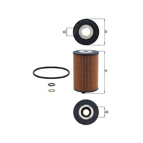 &Ouml;lfilter Mahle OX 1158D f&uuml;r Ssangyong