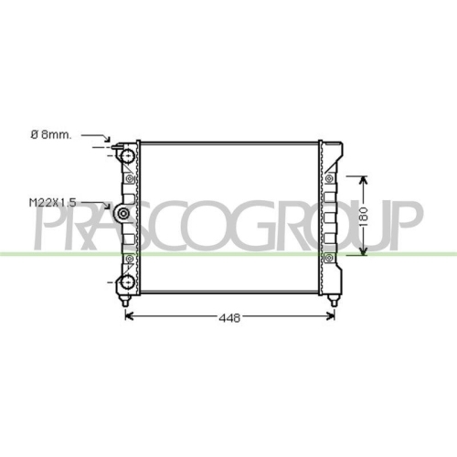 K&uuml;hler Motork&uuml;hlung Prasco VG012R004 Prascoselection f&uuml;r Seat VW