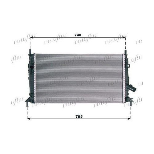 K&uuml;hler Motork&uuml;hlung Frigair 0105.3081 f&uuml;r Ford Mazda Volvo