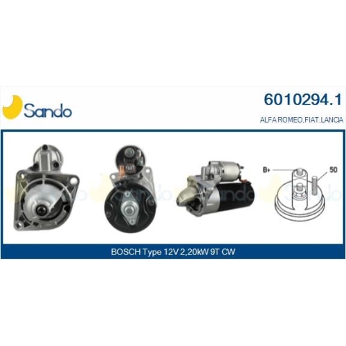 Starter Sando 6010294.1 für Fiat Suzuki