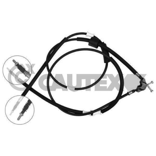 Seilzug Feststellbremse Cautex 489099 f&uuml;r Opel Vauxhall Hinten