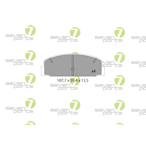 Bremsbelagsatz Scheibenbremse 7 Seven Parts SVP22751 f&uuml;r Mazda 1. Hinterachse