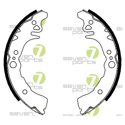 Bremsbackensatz 7 Seven Parts SVG10851 f&uuml;r Hinterachse