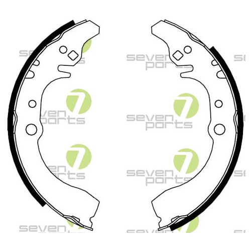 Bremsbackensatz 7 Seven Parts SVG10852 f&uuml;r Hinterachse