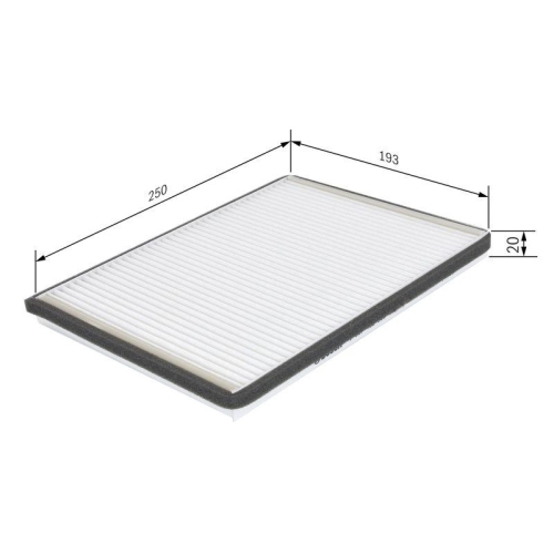 Filter Innenraumluft Bosch 1987432058 f&uuml;r Ford Nissan