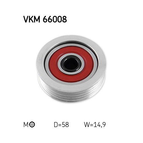 Riemenspanner Keilrippenriemen Skf VKM 66008 f&uuml;r Fiat Suzuki Mitte Links