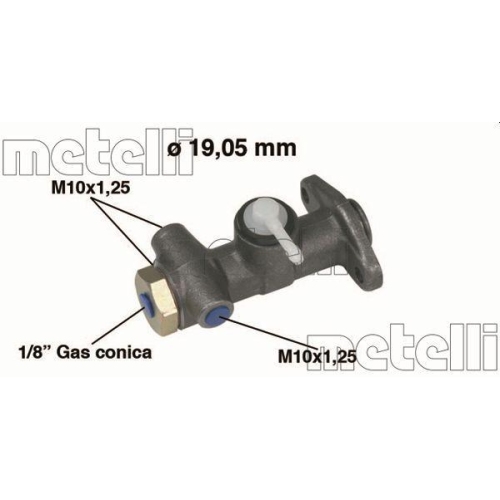 Hauptbremszylinder Metelli 05-0001 für Fiat Autobianchi