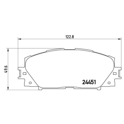Bremsbelagsatz Scheibenbremse Brembo P83106 Prime Line f&uuml;r Toyota Haval