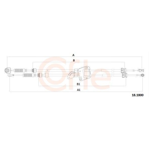 Seilzug Schaltgetriebe Cofle 18.1800 f&uuml;r Toyota