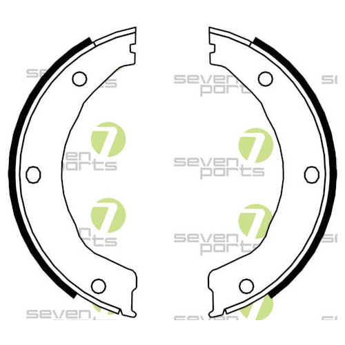 Bremsbackensatz Feststellbremse 7 Seven Parts SVG10875 f&uuml;r Hinterachse