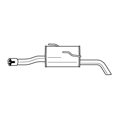 Endschalld&auml;mpfer Sigam 45628 f&uuml;r Citro&euml;n Peugeot