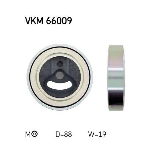 Riemenspanner Keilrippenriemen Skf VKM 66009 f&uuml;r Suzuki Mitte